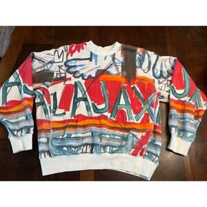 H&M x Basquiat Who Decides War “Untitled (Ajax)” Crewneck Sweatshirt Medium
